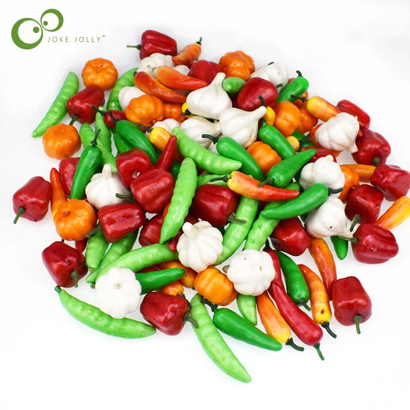

20pcs/10pcs Pretend Play Toys Kitchen Toys Foam Mini Simulation Artificial Vegetables Toys for Children Doll House GYH