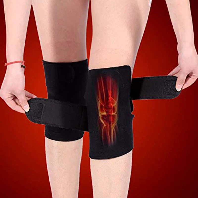 

1 Pair Tourmaline Self Heating Knee Pads Magnetic Therapy Kneepad Pain Relief Arthritis Brace Support Patella Knee Sleeves Pads