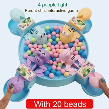 

1 Set Hungry Frog Eating Beans Toy Games Competitive Birthday Gift for Children Kids M09