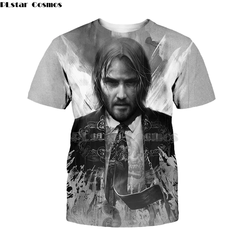 

hot sale clothing John Wick: Chapter 3 T-Shirt/hoodies John Wick the Boogie Man Movie 3d print cosplay t shirt Short sleeve-5