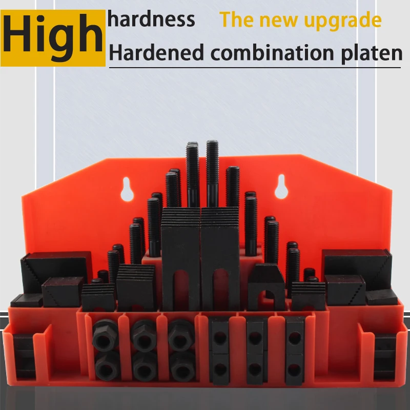 

M12 milling machine clamping set 58pcs milling cutter fixture platen screw clamp group pressure plate