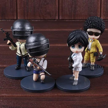 

Playerunknown's BattleGrounds PUBG Action Figure Q Version PVC Collectible Figurines Model Boys Toys 4pcs/set