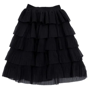 

Rlyaeiz Brand New 2019 Summer Fashion Ball Gown Skirt Girls Mesh Patchwork Skirts Fluffy Soft Tulle Girls Tutu Skirt For 2-7Y