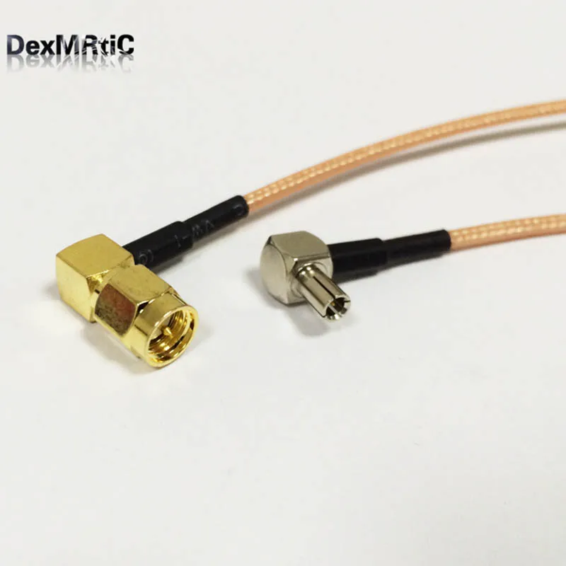 

RF SMA Switch TS9 Pigtail Cable SMA Male Right Angle Connector Switch TS9 Male Right Angle Connector RG316 Cable 15cm 6