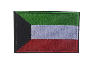 

Flag Patches 3D Embroidery Appliques Tactical Flag Badges Stickers for Clothes with Hook&Loop 8*5 CM