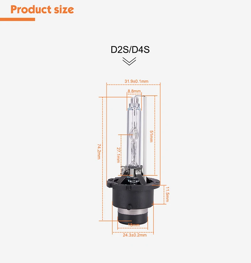 MGTV LIGHT 2 шт автомобилей Ксеноновые лампа фары комплект D2S D4S 35 W Ultra яркий автомобиль ксеноновые фары противотуманные лампы 4300 K 6000 K 8000 K 10000 K