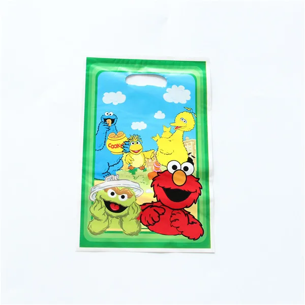 50pcs/lot Party Supplies Gift Bag loot Bag Tinkerbell Sesame Street Cartoon Theme Party Festival&event Birthday Decoration Favor - Цвет: Sesame Street