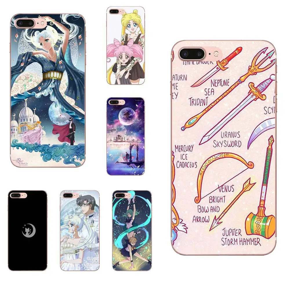 

For Xiaomi Mi3 Mi4 Mi4C Mi4i Mi5 Mi 5S 5X 6 6X A1 Max Mix 2 Note 3 4 Soft TPU Shell Hot Selling Sailor Moon