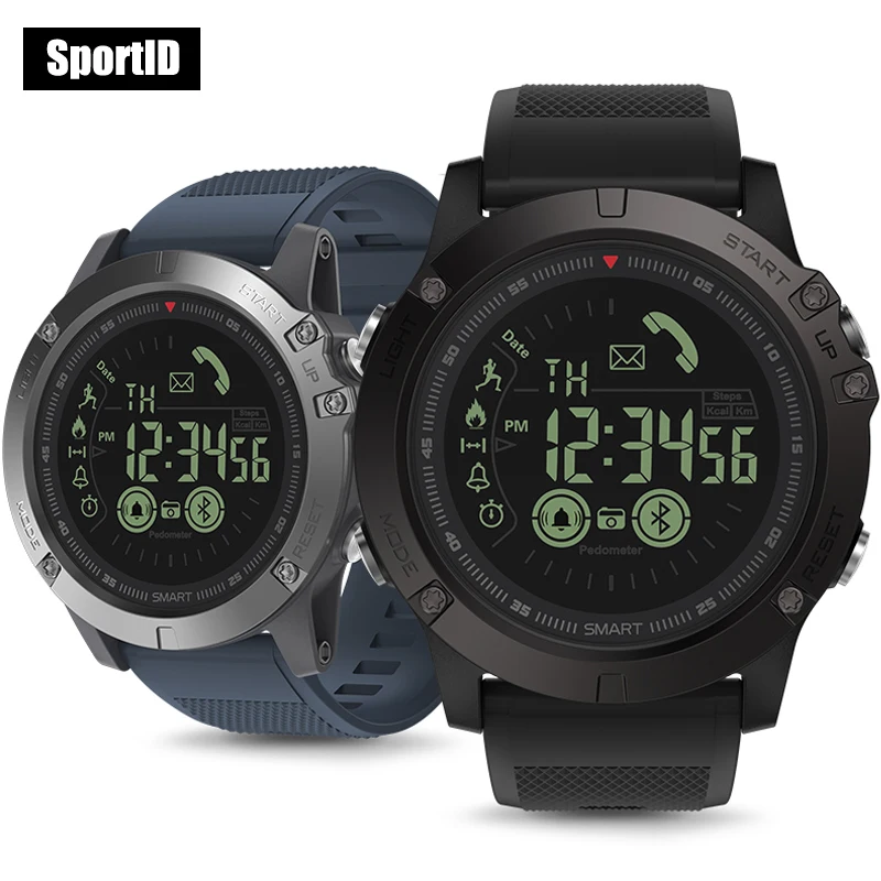 

Smart Bracelet Watch Men VIBE 3 Smartwatch 5ATM Waterproof Stopwatch Calorie Burn Sports Track 33-month Standby Weather Monitor