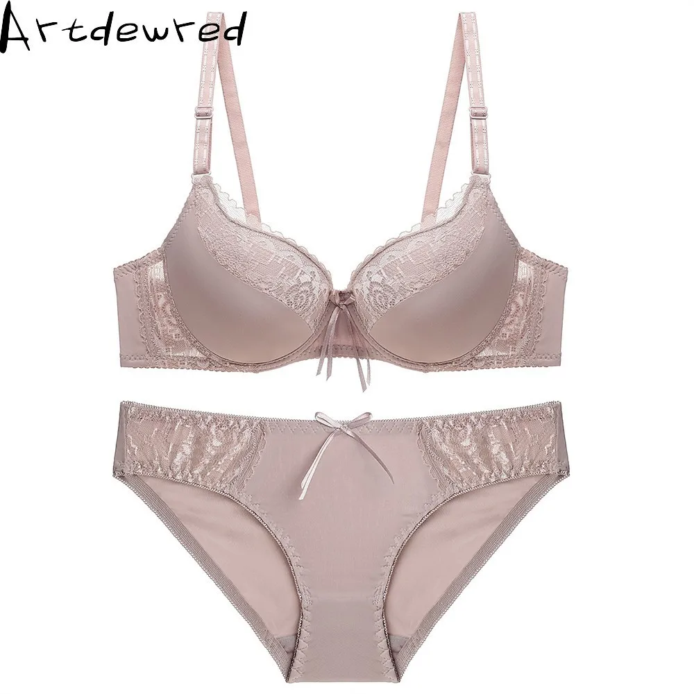  Sexy Underwear Set Push up bralette Sexy Lace lingerie sexy slim skinny bra brief sets 3/4 Cup ling