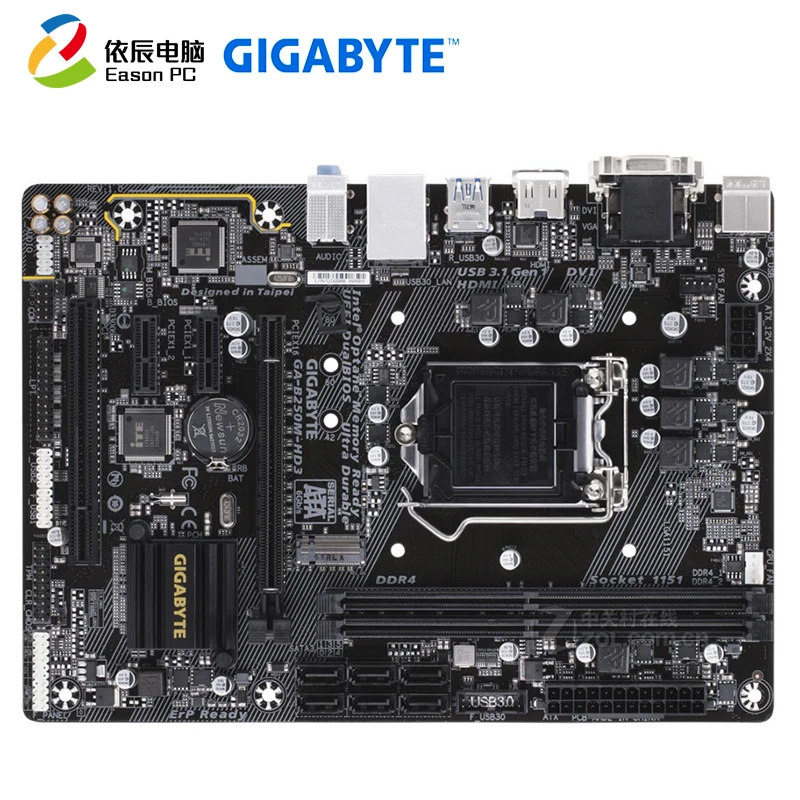 

GIGABYTE GA-B250M-HD3 desktop motherboard LGA1151 i3 i5 i7 DDR4 32G Micro-ATX
