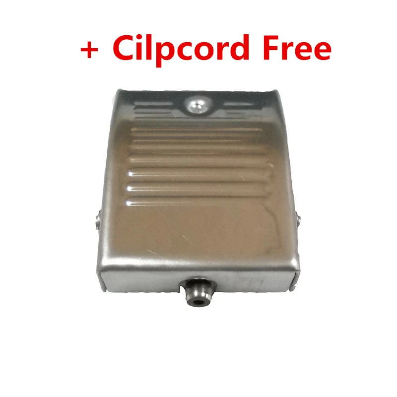 

Stainless Steel Footswitch Tattoo Machine Gun Foot Pedal Power Supply Controller RCA Connection Switch Free With Clipcord