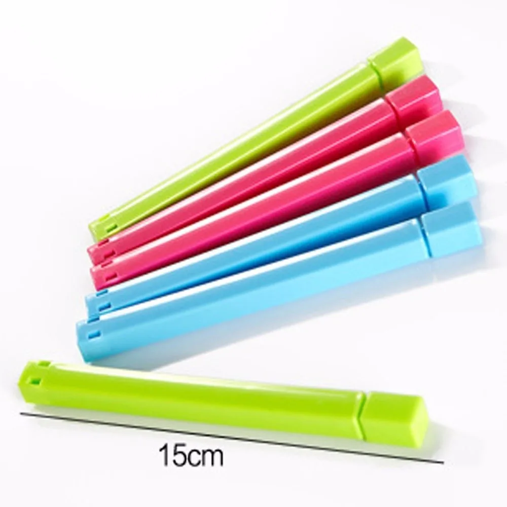6pcs Food Snack Sealing Bag Clips Large Storage Seal Clamp Plastic Bags Close Clips Keep Food Fresh Home Kitchen Storage Tool  (1)