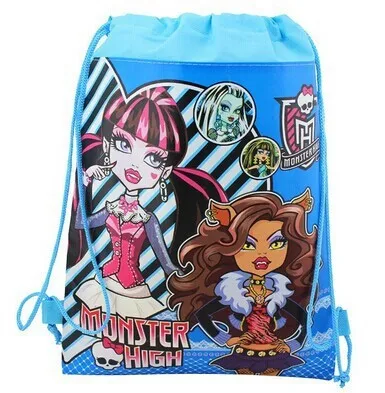 2 шт. Призрак для девочек Monster High двусторонняя печать нетканый мешок Луч порт шнурок сумки карандаш сумки