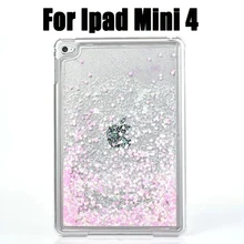 Новинка, Кристальный ПК для iPad mini 4, блестящий чехол для планшета с изображением сердца, жидкого песка, твердый ПВХ Чехол для iPad Mini 4, блестящий чехол