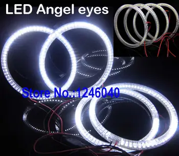 

4*120mm ring SMD LED Angel eyes kit halo ring kit for BMW E30 E32 E34 BMW top quality white high brightness top quality
