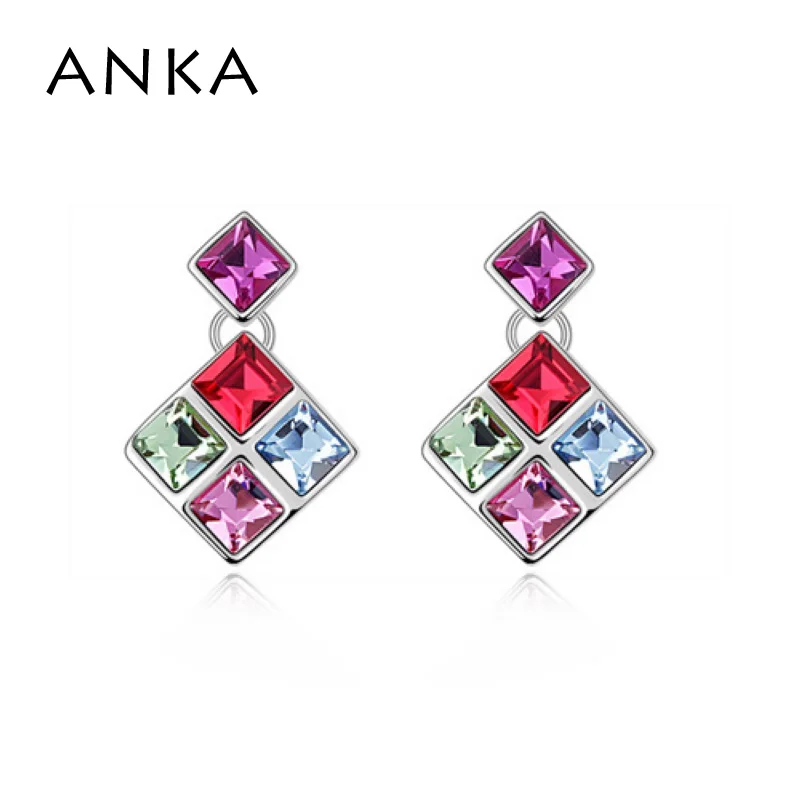 

ANKA Fashion Jewelry Factory Austria Square Crystal Earring Best Gift Earrings For Women Crystals from Austria #94891