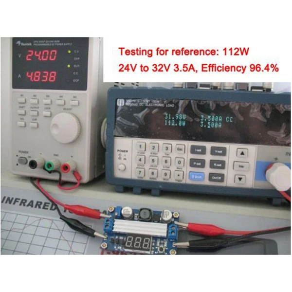 Регулируемый повышающий 3-35V до 3,5-35 V 5/12V DC Регулируемый Модуль преобразователя Напряжения с цифровым вольтметром