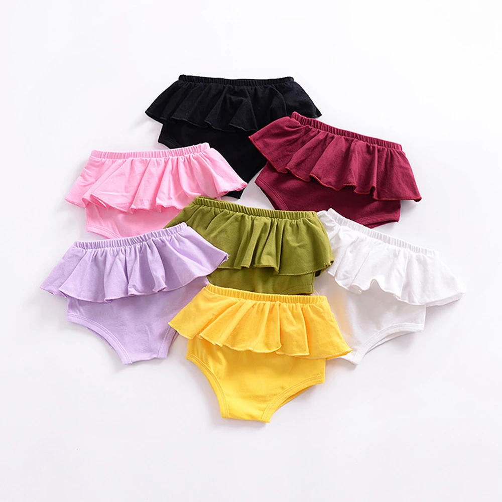 Newborn Baby Girl Ruffle Panties Bottoms Infant Kids Bloomer Diaper Cover  Briefs|kids bloomers|baby girl rufflediaper covers bloomers - AliExpress