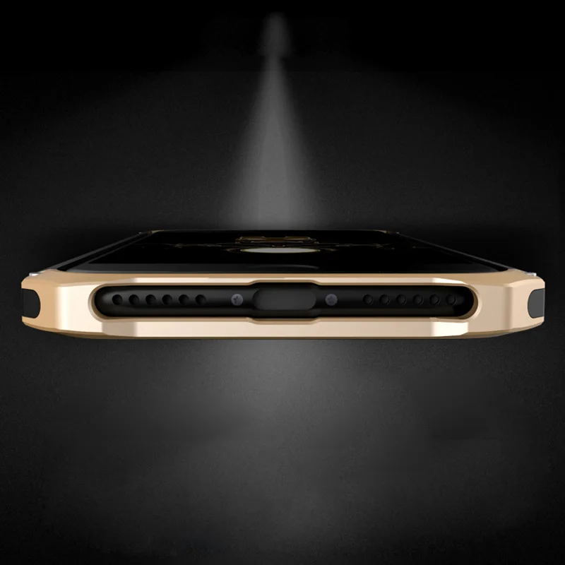 Чехол для iPhone 7 алюминиевая верхняя рама противоударный металлический чехол для iPhone 7 Plus Полный корпус Твердый Пластик чехол