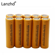ФОТО 10PCS battery for sanyo 18650 Rechargeable Batteries 100  18650 battery 37v 2100mAh Li-ion Battery for flashlight 