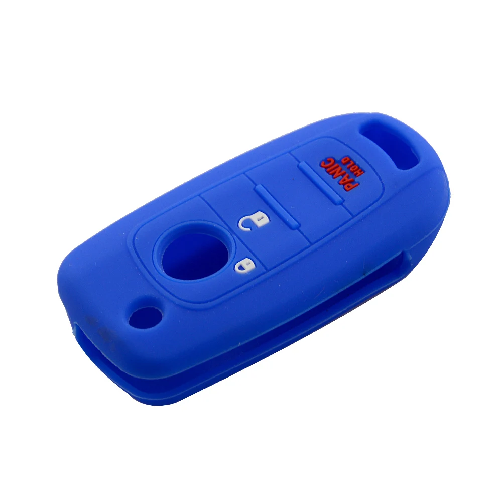 3 button silicone car key case for Fiat 4
