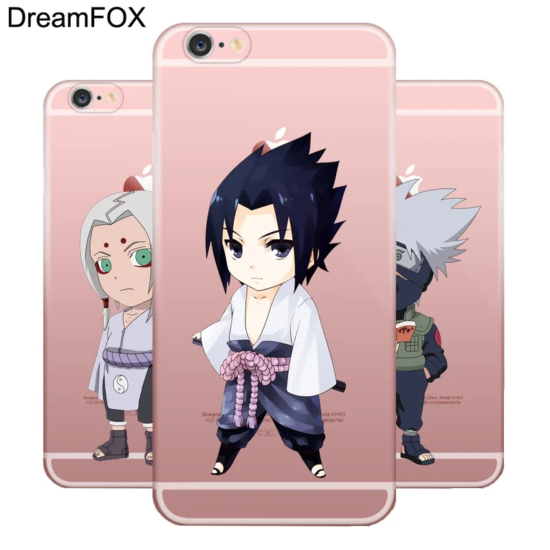 Koop DREAMFOX M070 Cartoon Sasuke Naruto Zachte TPU Silicone Case Cover Voor Apple iPhone X XR XS Max 8 7 6 6 s Plus 5 5 s SE 5C 4 4 s