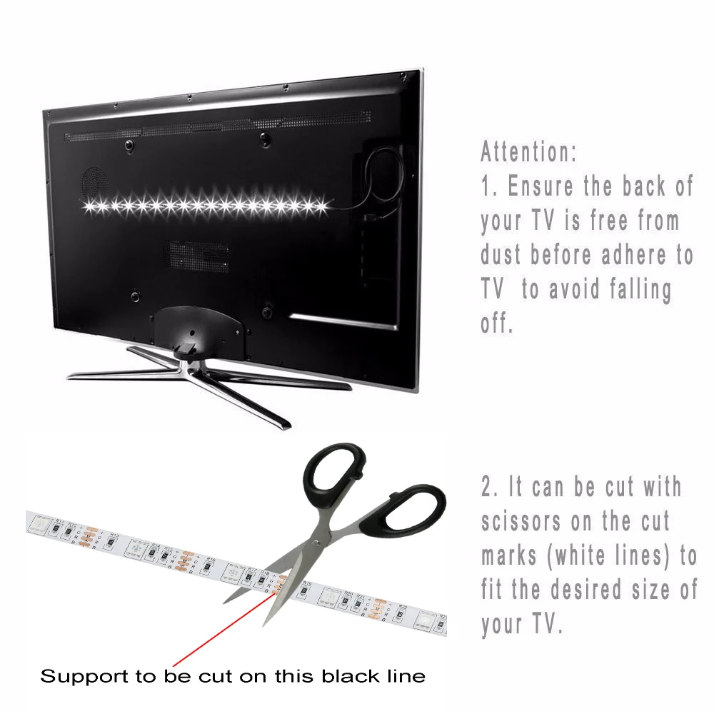 Светодиодная лента RGB 1 5 м 5050 USB В 60 светодиодов/м|usb led strip rgb|led rgbstrip rgb |