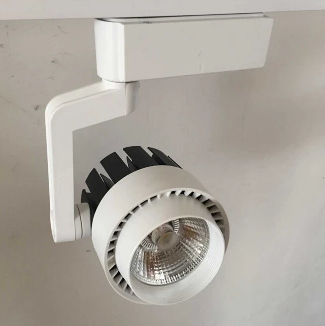 

Free Shipping Super 30W Led track spotlight LED rail spot light lamp COB 30W LED track light Warm White/Natural White/Cold White