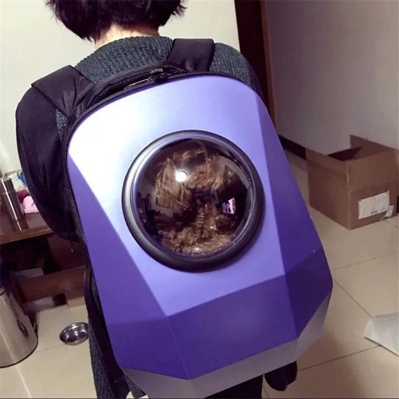 

BEST Space Capsule Shaped Pet Carrier Breathable Multifunction backpack for cat outside Travel portable Dog Carry bag GB0067