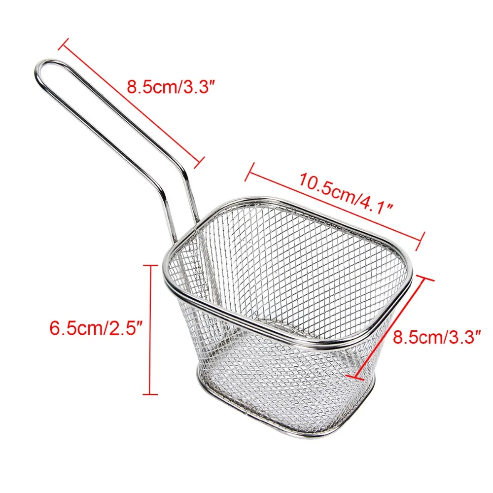 Нержавеющая сталь мини жарочная корзина ситечко фри корзина сетка кухня кухонная инструменты для повара TY019