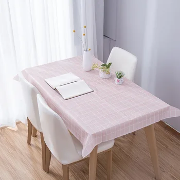 

European Pvc Tablecloth Waterproof And Oilproof Anti-scalding Household Cloth Table Mat Coffee Table Cloth Square Lattice Mat