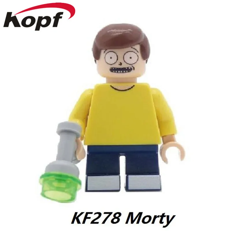 Single Sale Super Heroes Rick And Morty Model Bricks Action Figures Building font b Blocks b