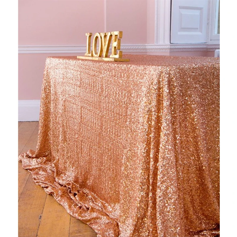 ShinyBeauty 48x72in الشمبانيا/الذهب/الفضة التطريز شبكة الترتر سماط الترتر تراكب الجدول لحفل الزفاف/حزب الديكور
