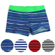 2016 New Summer Clothing font b Kids b font Boy Swim Cute Striped Trunks Children Swimming