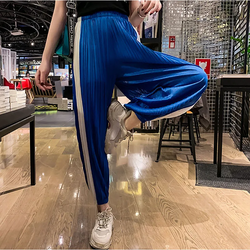 YZ Women Casual Harajuku Pants 2019 Summer Big Size Long Trousers Ladies Elastic Waist Cotton Pants Plus Size Haren Pants Mujer YZ Women Casual Harajuku Pants 2019 Summer Big Size Long Trousers Ladies Elastic Waist Cotton Pants Plus Size Haren Pants Mujer