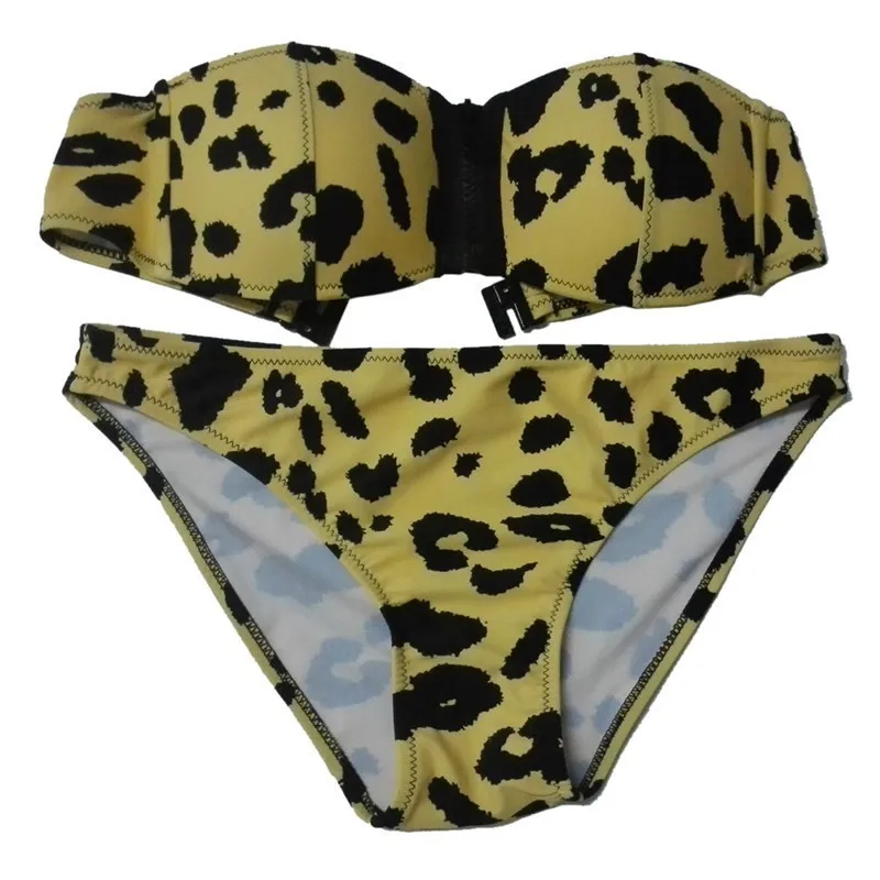 Women Sexy Push Up Swimsuit Camouflage Strapless BIKINI Snake/Leopard Superfly Swimwear Beachwear Women Sexy Push Up Swimsuit Camouflage Strapless BIKINI Snake/Leopard Superfly Swimwear Beachwear
