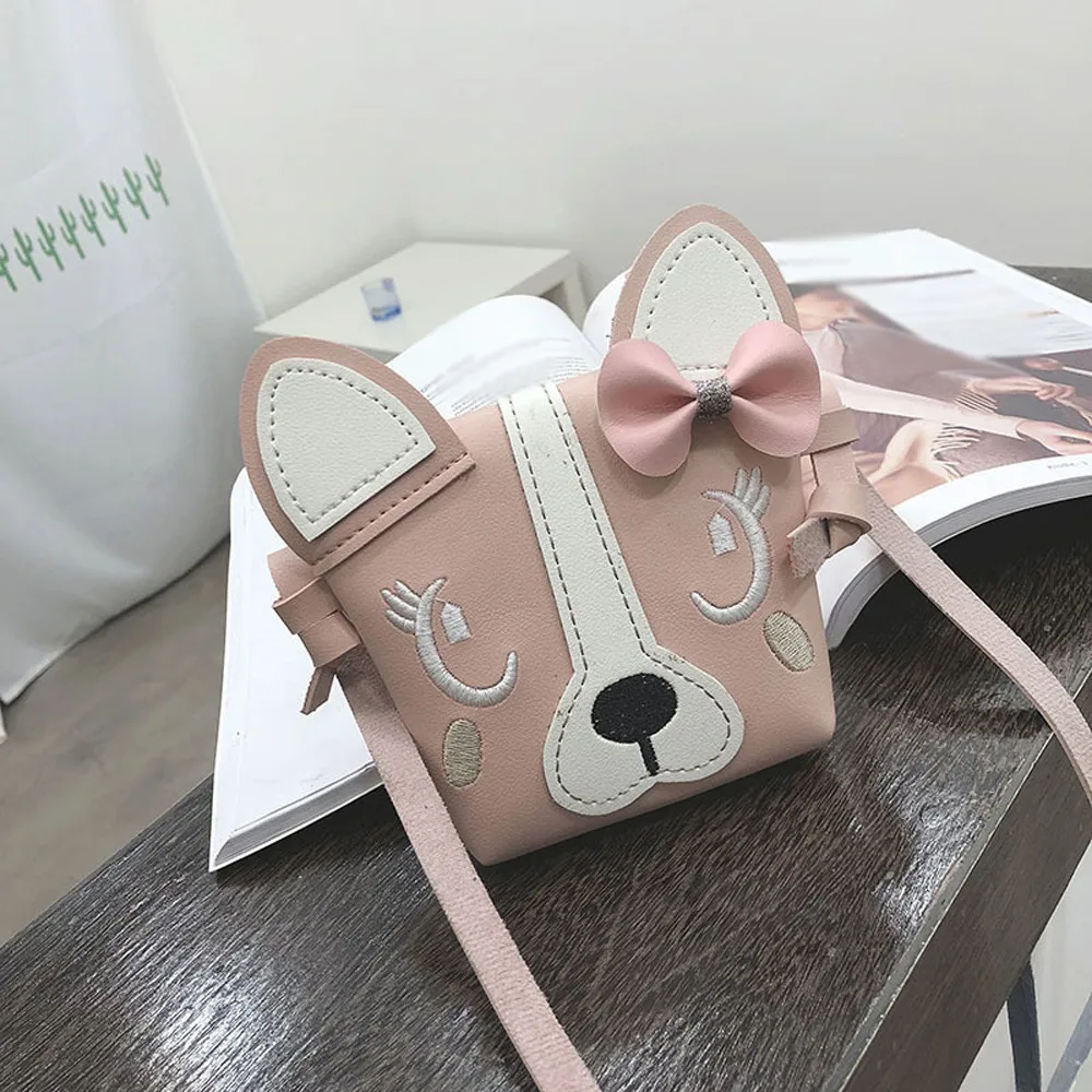 Женская модная сумка-мессенджер, детская кожаная сумка с милым животным, сумка через плечо, мини сумка-мессенджер, bolsa feminina