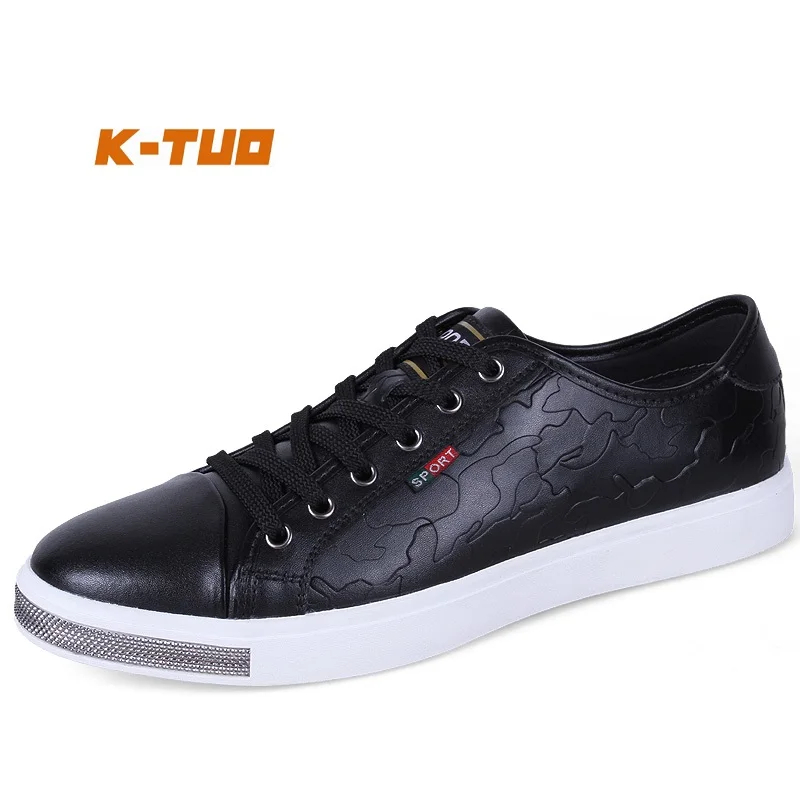 

K - TUO New Arrival Men's Skateboarding Shoes Men Sport Shoes Genuine Leather Sneakers Skateboard Shoes Men KT-9895