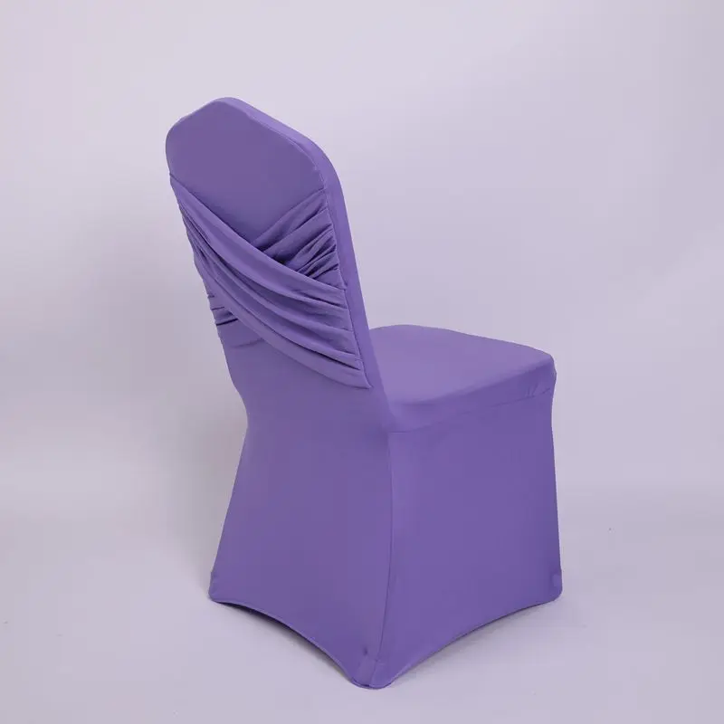 5 шт. универсальные чехлы для стульев из лайкры различные цвета два крестовых стрейч спандекс Swag Чехлы для спинки стуля для украшения свадебной вечеринки