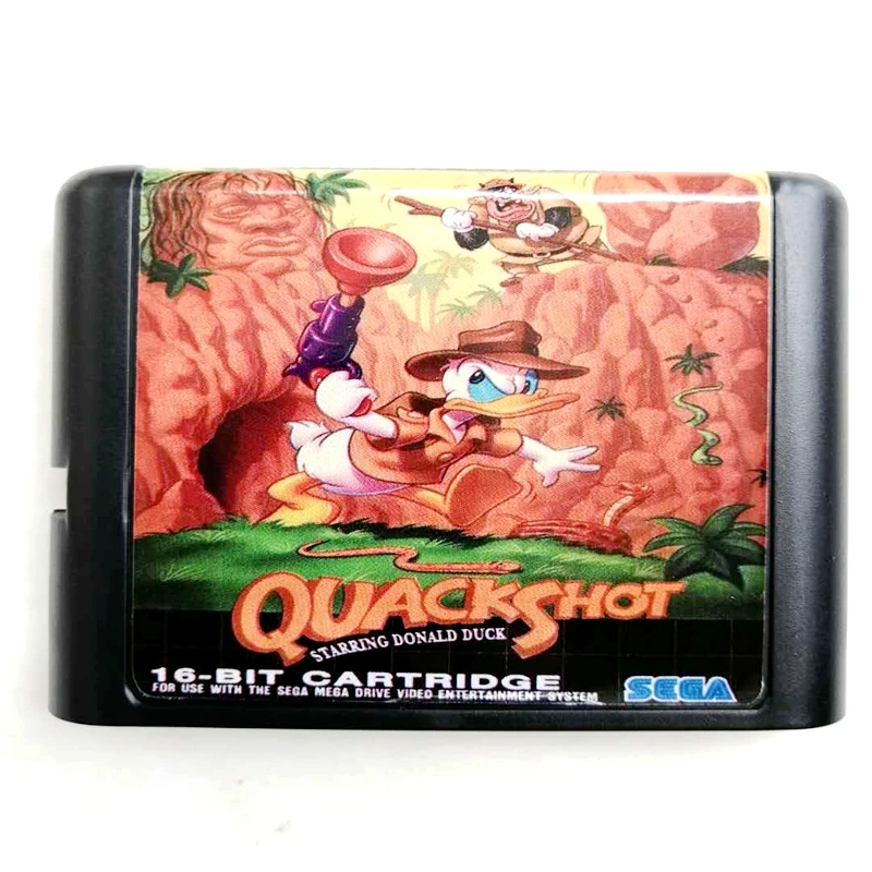 Карта памяти Quack Shot 16 bit MD для sega Mega Drive 2 для sega Genesis Megadrive