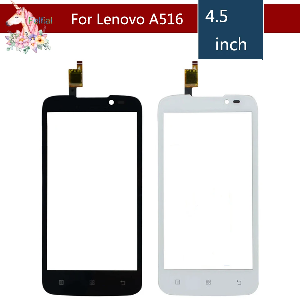 10 шт./лот 4 5 &quotдля Lenovo A516/A 516 сенсорный ЖК-экран дигитайзер Датчик внешняя