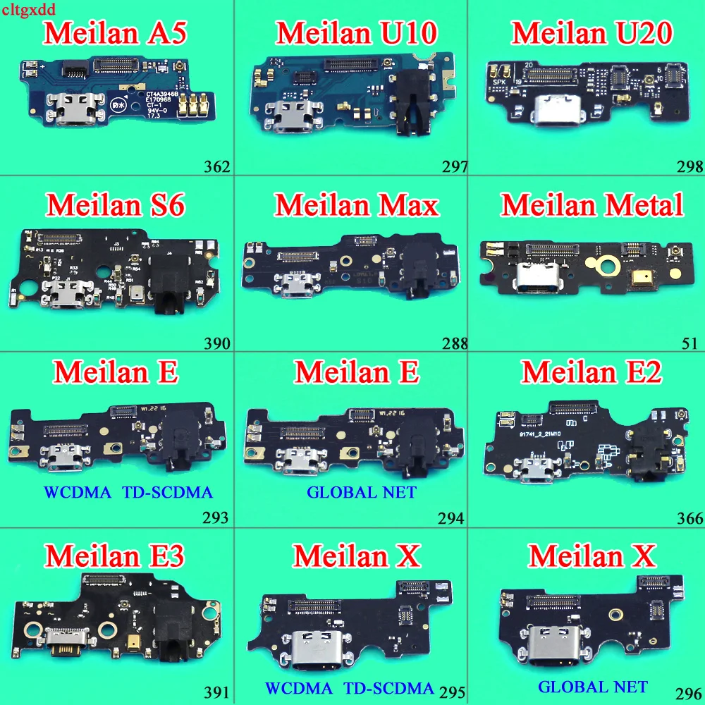 

cltgxdd Micro Dock Connector Board USB Charging Port Flex Cable Replacement For Meizu Meilan E E2 E3 A5 U10 U20 S6 Max Metal X