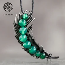 Feather Rope Pendant Neck Chain Unicorn Necklace Zinc Alloy Long Necklace For Female Handmade Pendant Fashion Jewelry Gift Feather Rope Pendant Neck Chain Unicorn Necklace Zinc Alloy Long Necklace For Female Handmade Pendant Fashion Jewelry Gift
