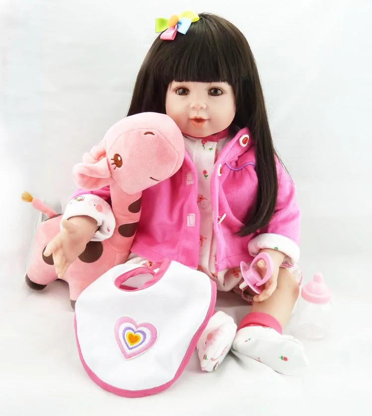 

Bebes reborn 55cm Silicone Reborn Baby Dolls Boneca Reborn Realista Fashion Dolls For Princess Children Birthday Gift bonecas