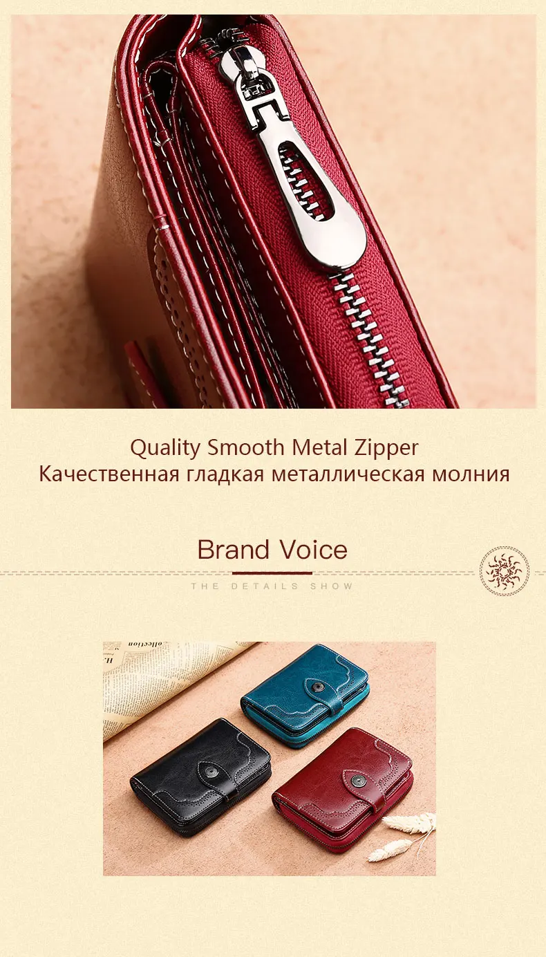 SENDEFN New Wallet Women Purse Brand Coin Purse Zipper Wallet Female Short Wallet Women Split Leather Purse Small Purse