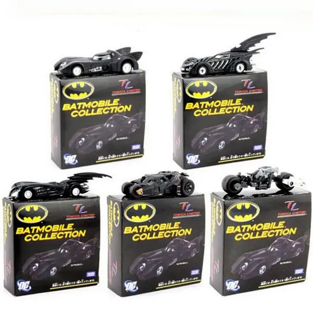 Batman Metal Batmobile Chariot Collectible Alloy car models Model Toys 7cm/2.8&quot 5pcs/set Box Gifts gift Free Shipping |