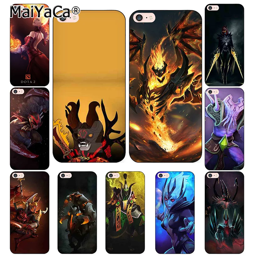 

MaiYaCa dota 2 logo Black Soft TPU silicone Cover Case for iPhone X 8 7 6 6S Plus 5 5S SE Case XS XR XSMAX