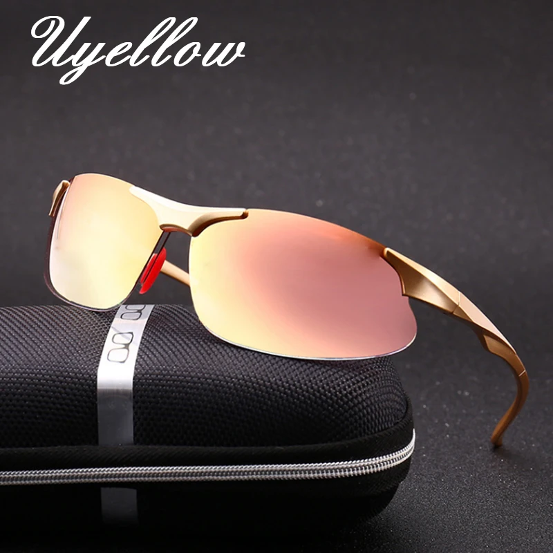 

Uyellow Fashion Polarized Sunglasses Men Luxury Brand Designer Vintage Driving Sun Glasses Male Goggles Shadow Hot Sale UV400