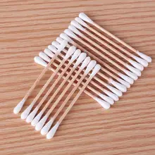 30 шт./компл. двойной головы здоровья макияж косметика ухо Чистый инструмент чистый ватный тампон палка для медицинского лечения здоровья макияж